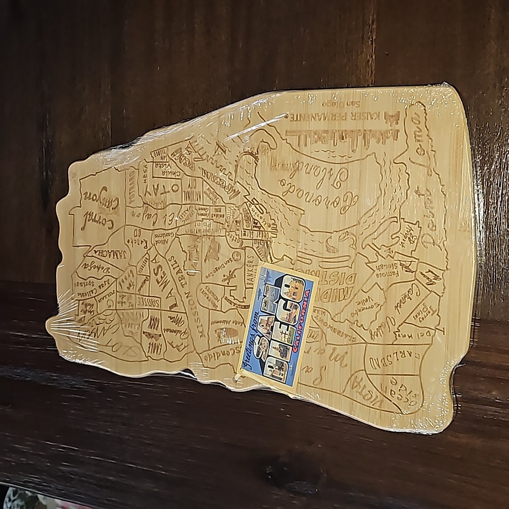 San Diego Wood Cutting Board Charcuterie Board